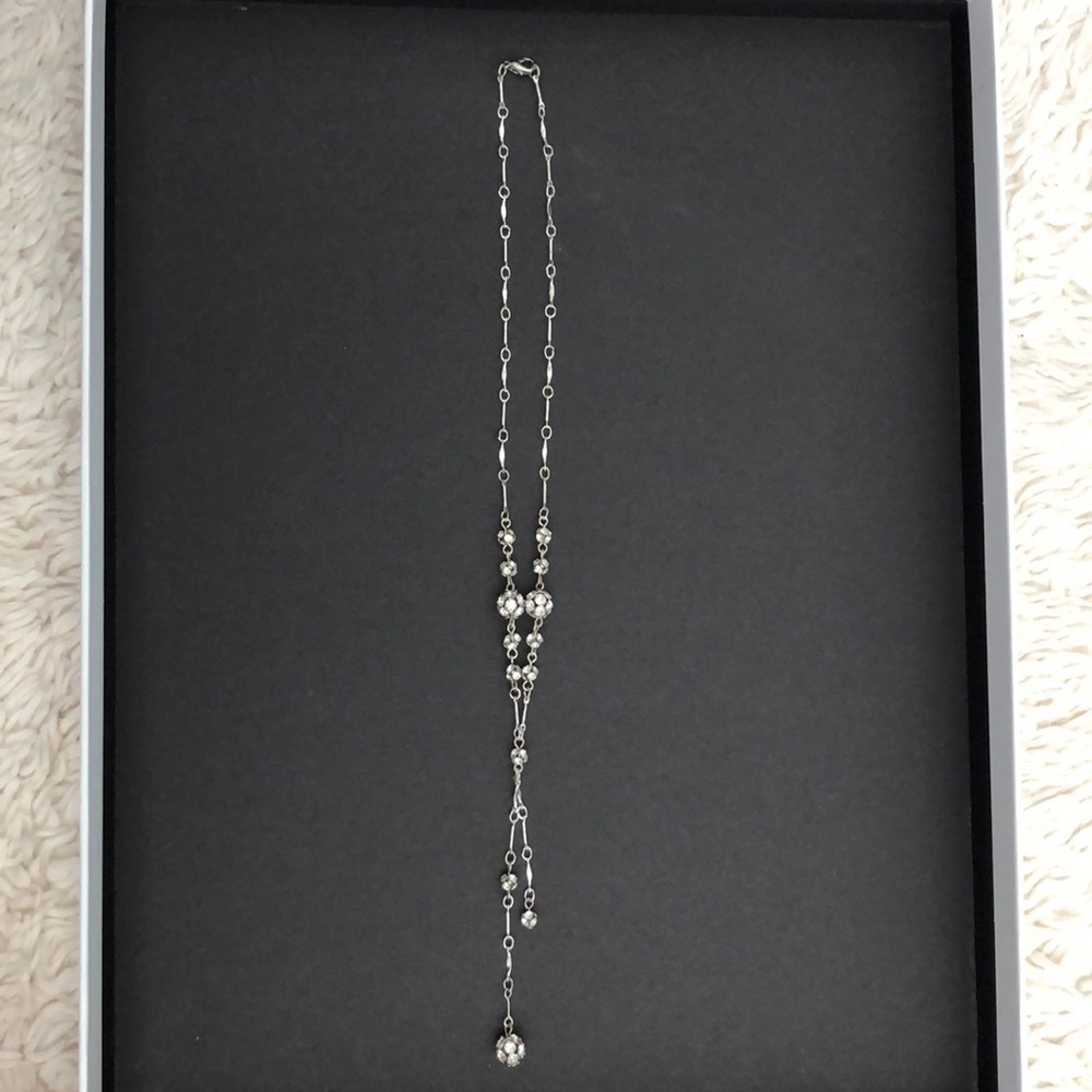 Drop crystal necklace